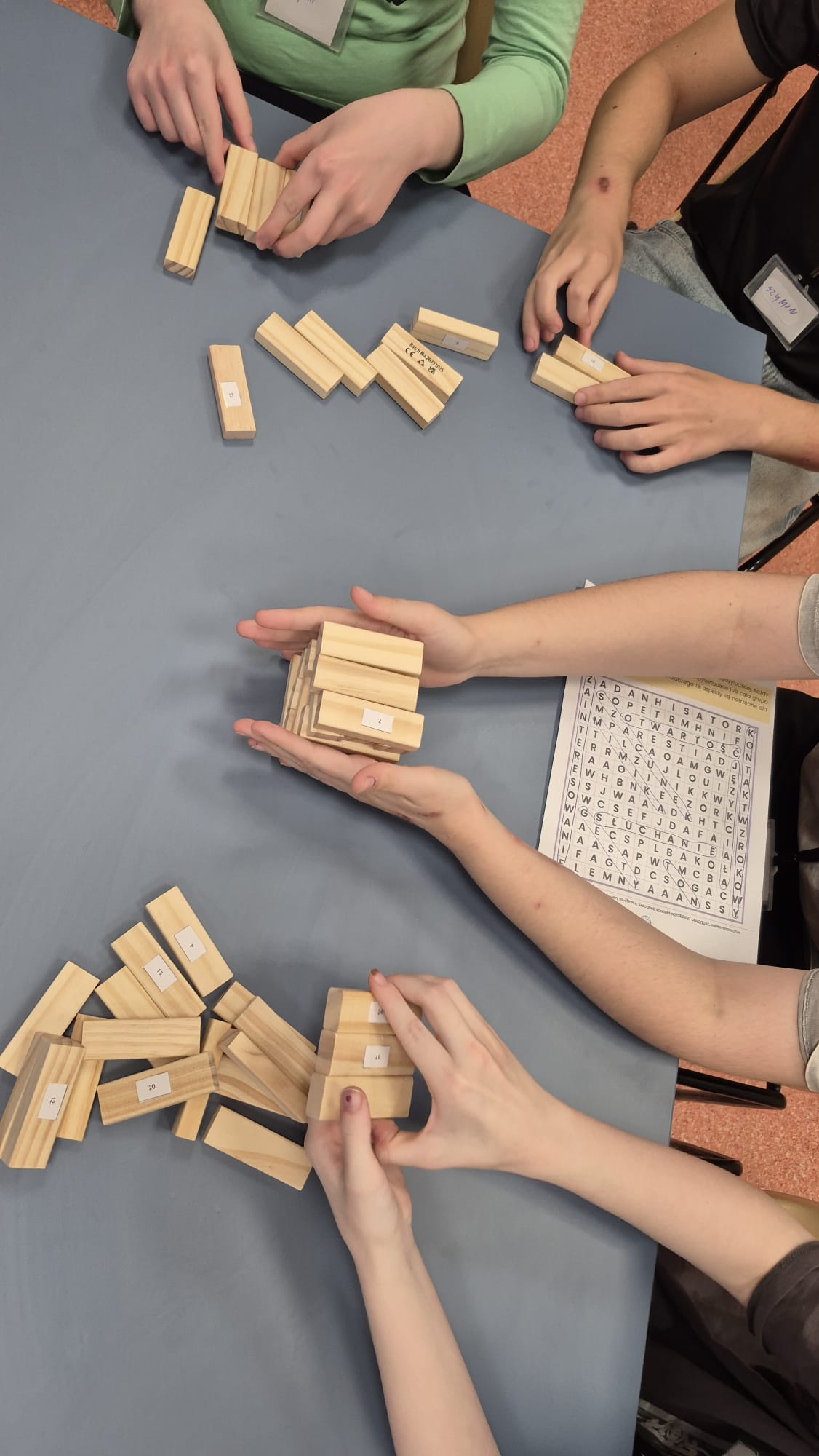 zajęcia projektowe z klockami